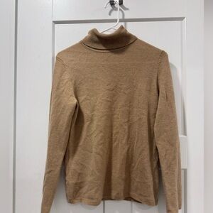 Cashmere By Charter Club Brown Turtle Neck 100% cashmere Small